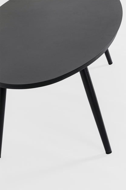 Tavolino da esterno in alluminio verniciato bianco o antracite