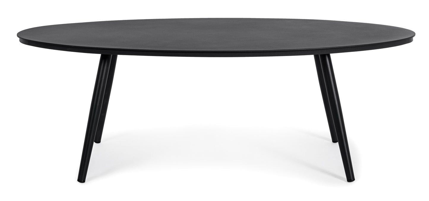 Tavolino da esterno in alluminio verniciato bianco o antracite