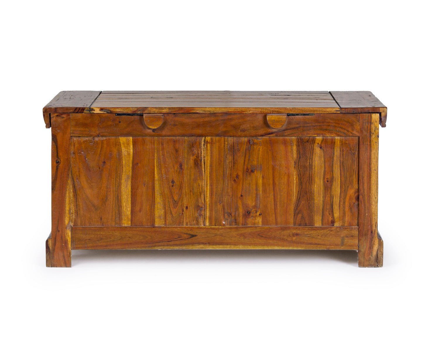 Cassapanca indiana stile provenzale rustico legno massiccio di Acacia