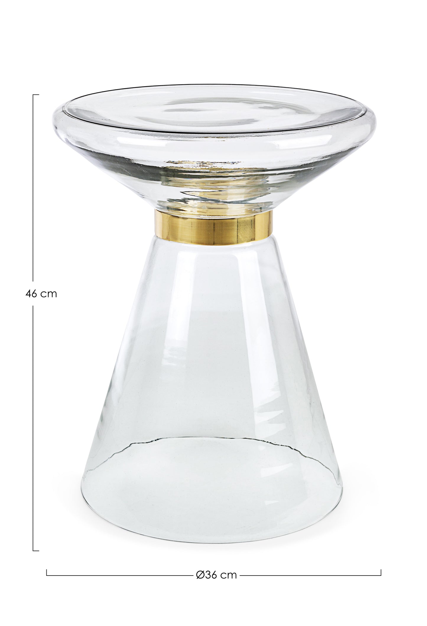 Tavolino Azmin in vetro grigio fume' D36