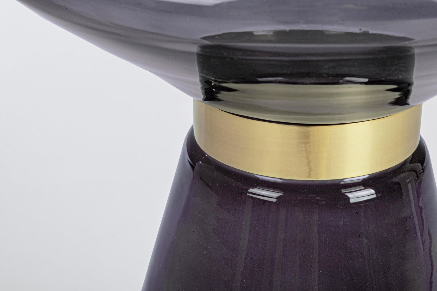 Tavolino Azmin in vetro grigio fume' D36