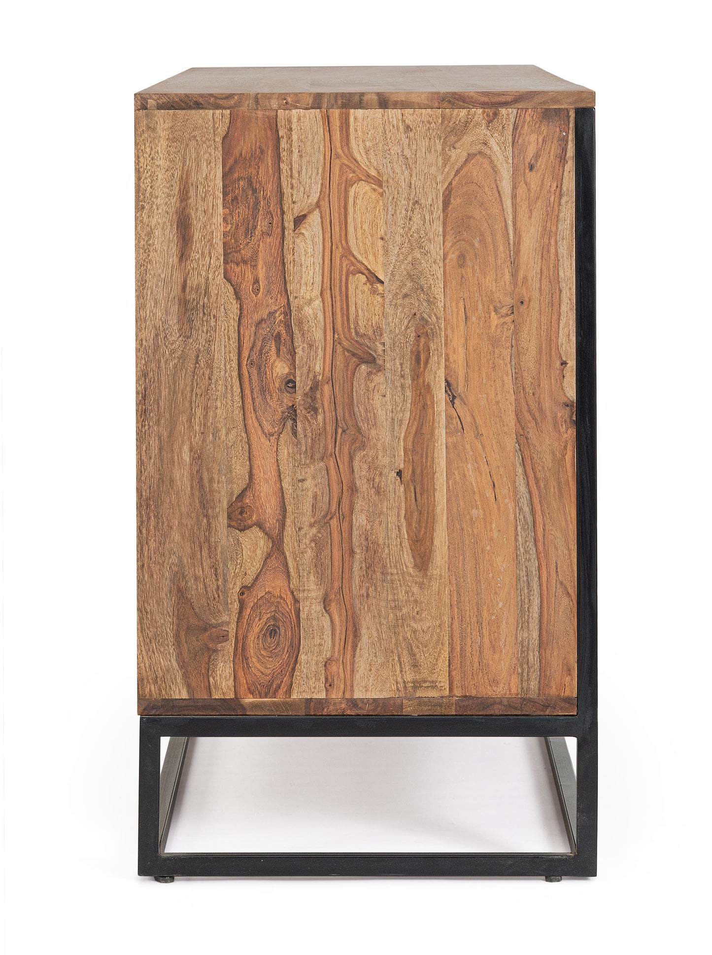 Credenza etnica industrial in legno massello e ferro battuto 3A - lapagoda.net