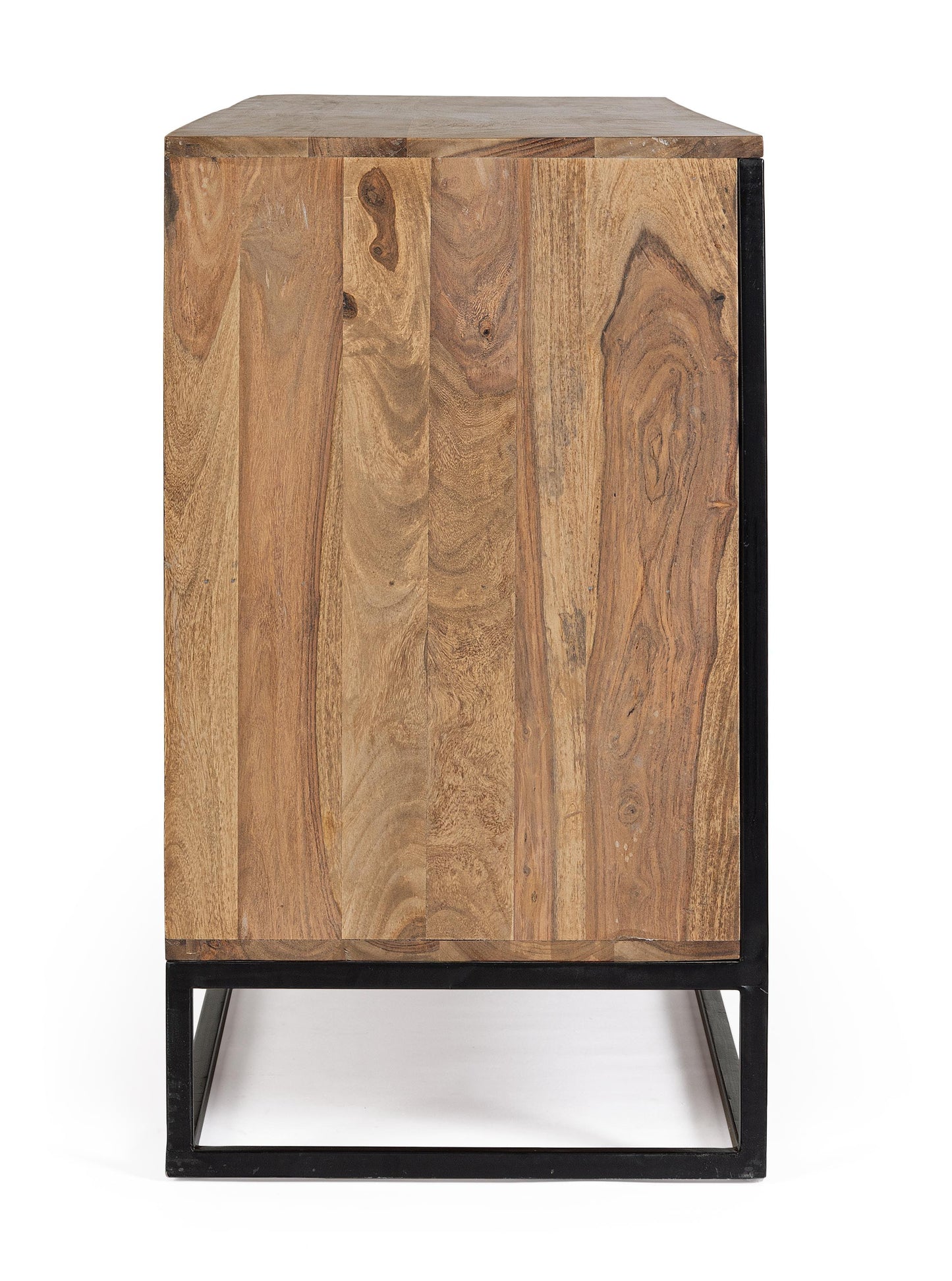 Credenza etnica industrial in legno massello e ferro battuto 3A - lapagoda.net