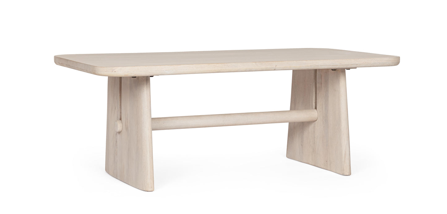 Tavolino design contemporaneo in legno massiccio