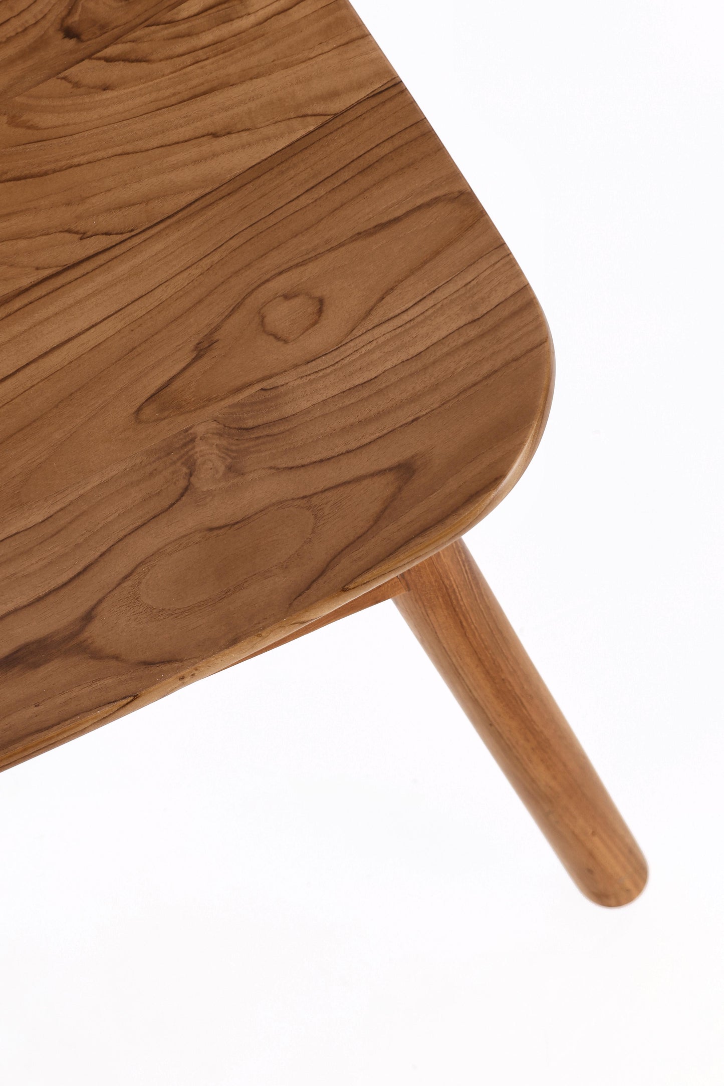 Poltrona lounge stile design vintage in Teak con schienale in paglia di vienna