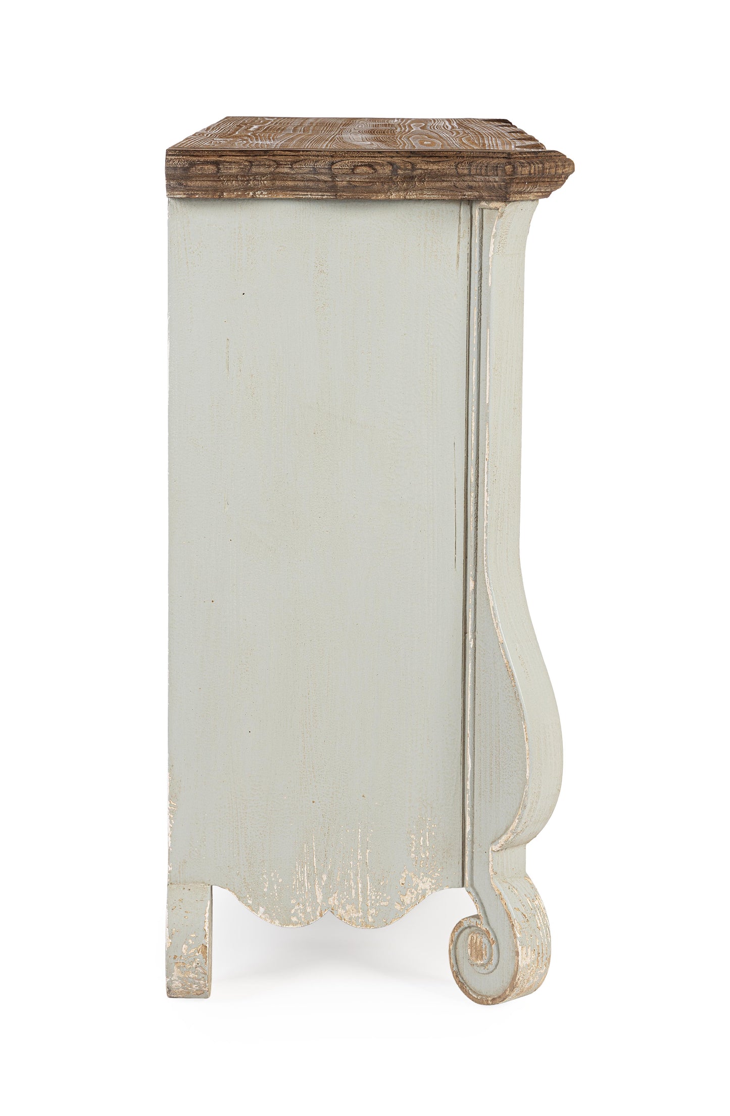 Cassettiera in legno massello dipinto stile stile barocco