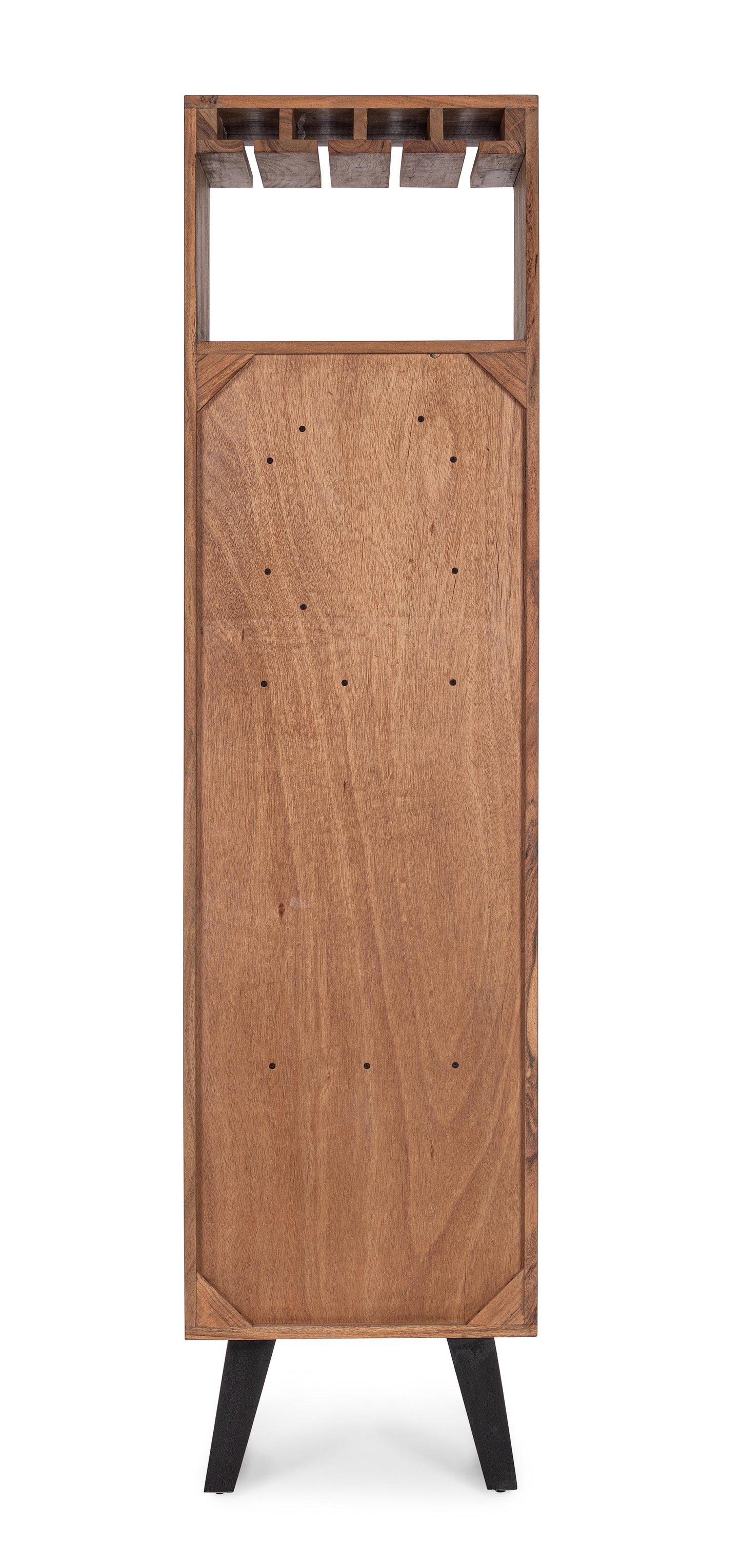 Mobile bar colonna industrial vintage legno massiccio