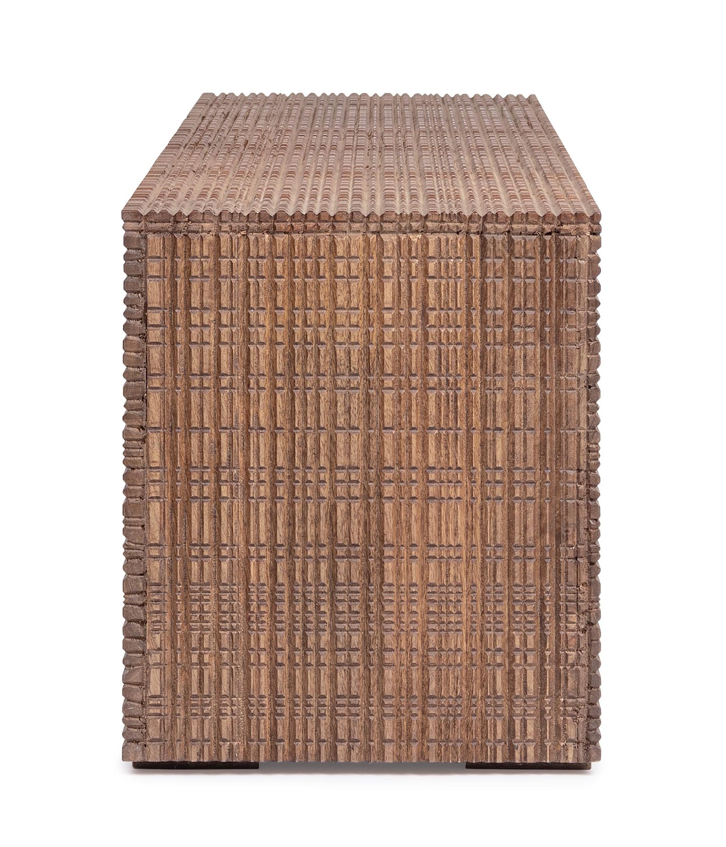 Tavolino panca in legno massiccio dark design vintage