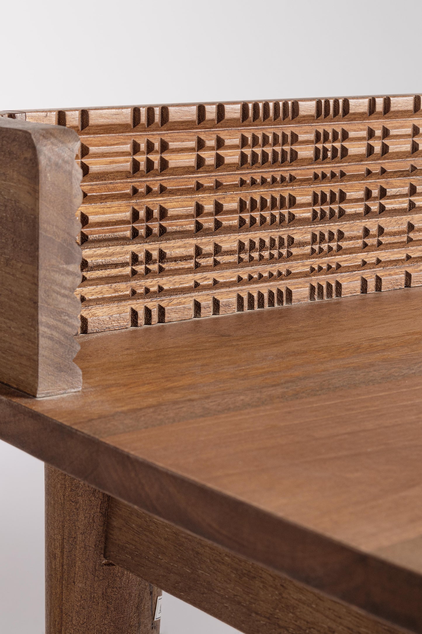 Scrivania 1 cassetto in legno massiccio dark design vintage