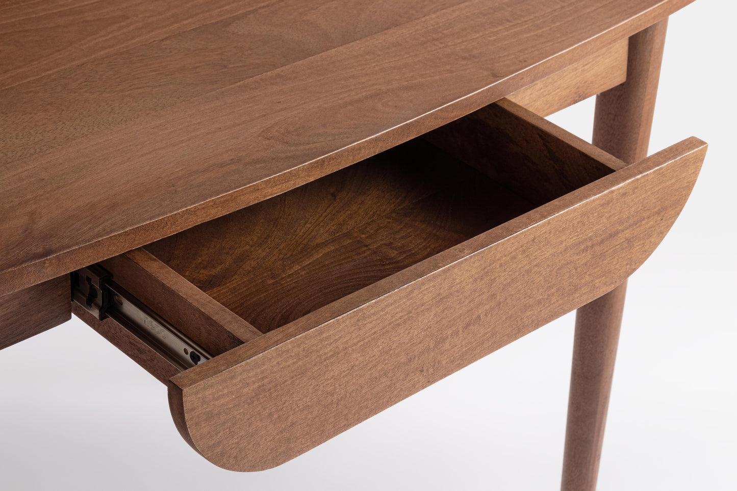 Scrivania 1 cassetto in legno massiccio dark design vintage