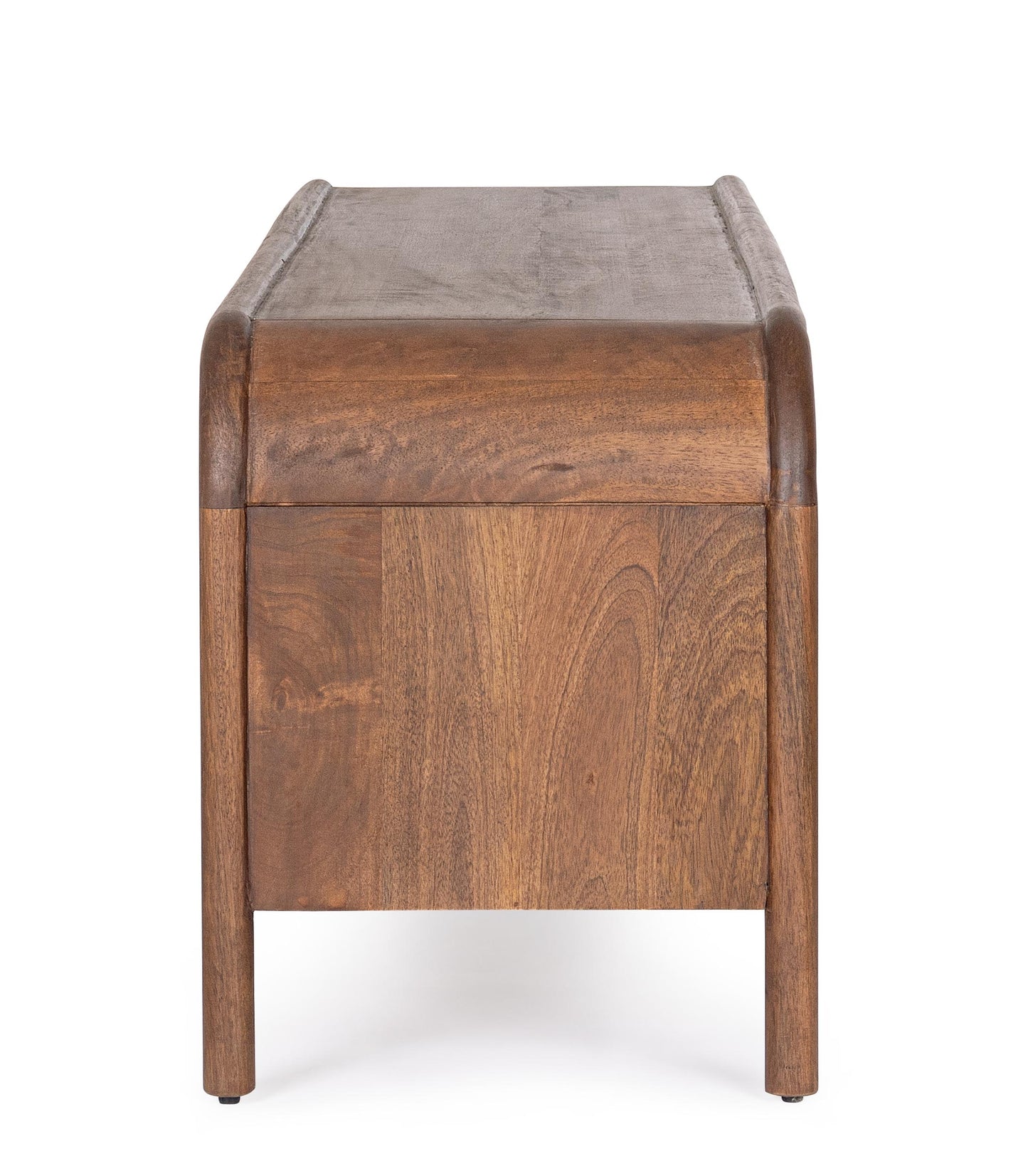 Mobile porta tv 3 ante in legno massiccio dark design vintage