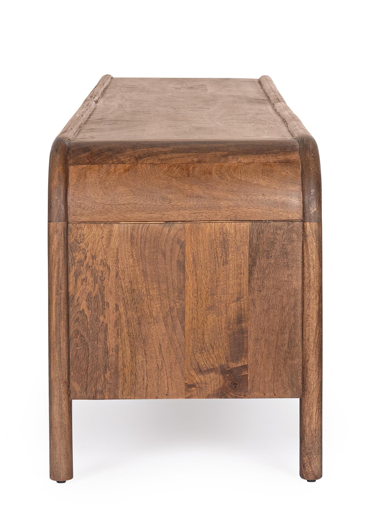 Mobile porta tv 4 ante in legno massiccio dark design vintage