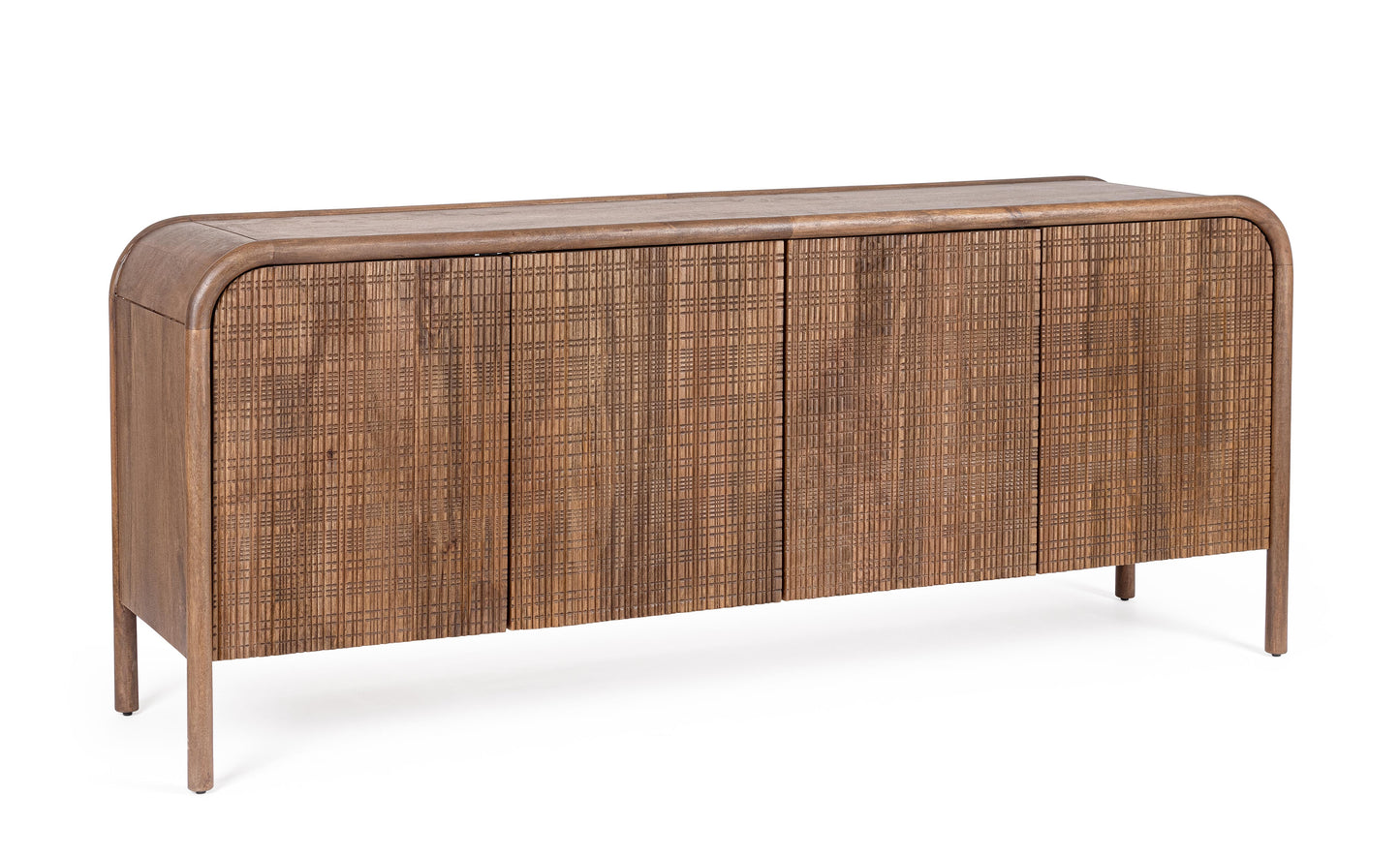 Credenza 4 ante in legno massiccio dark design vintage