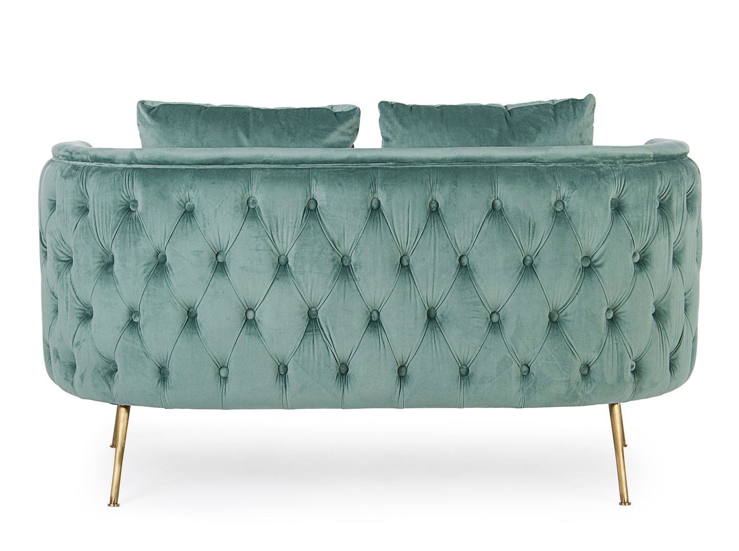 Divano vintage in velluto e ottone