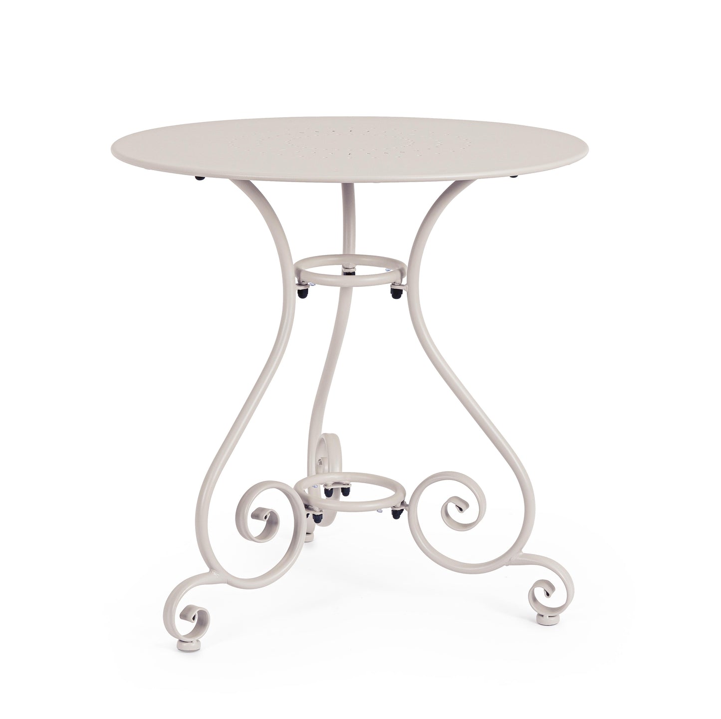 Tavolo rotondo stile liberty D70 da esterno in ferro verniciato 5 colori a scelta