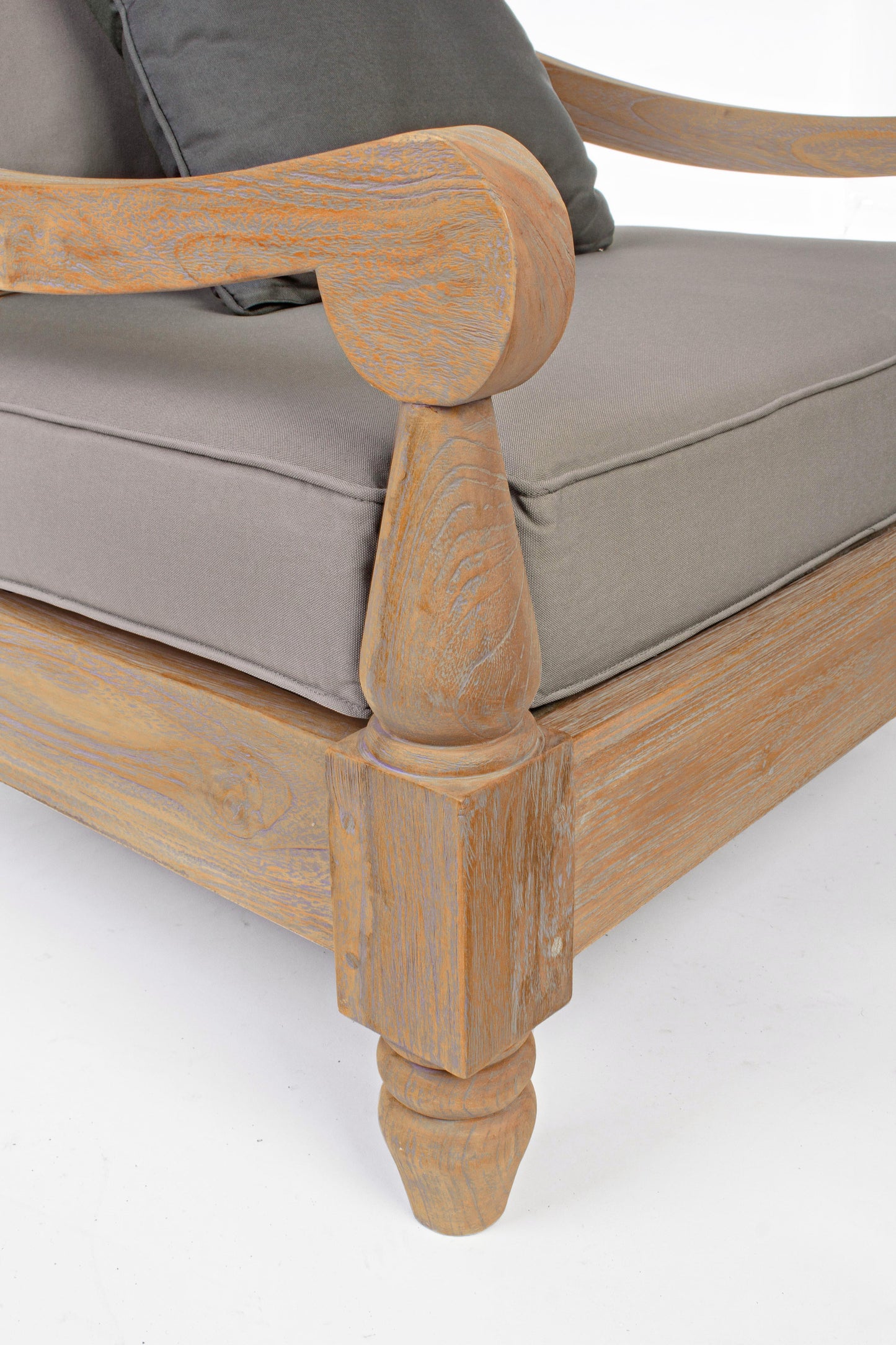Poltrona in teak con cuscini da esterno - lapagoda.net