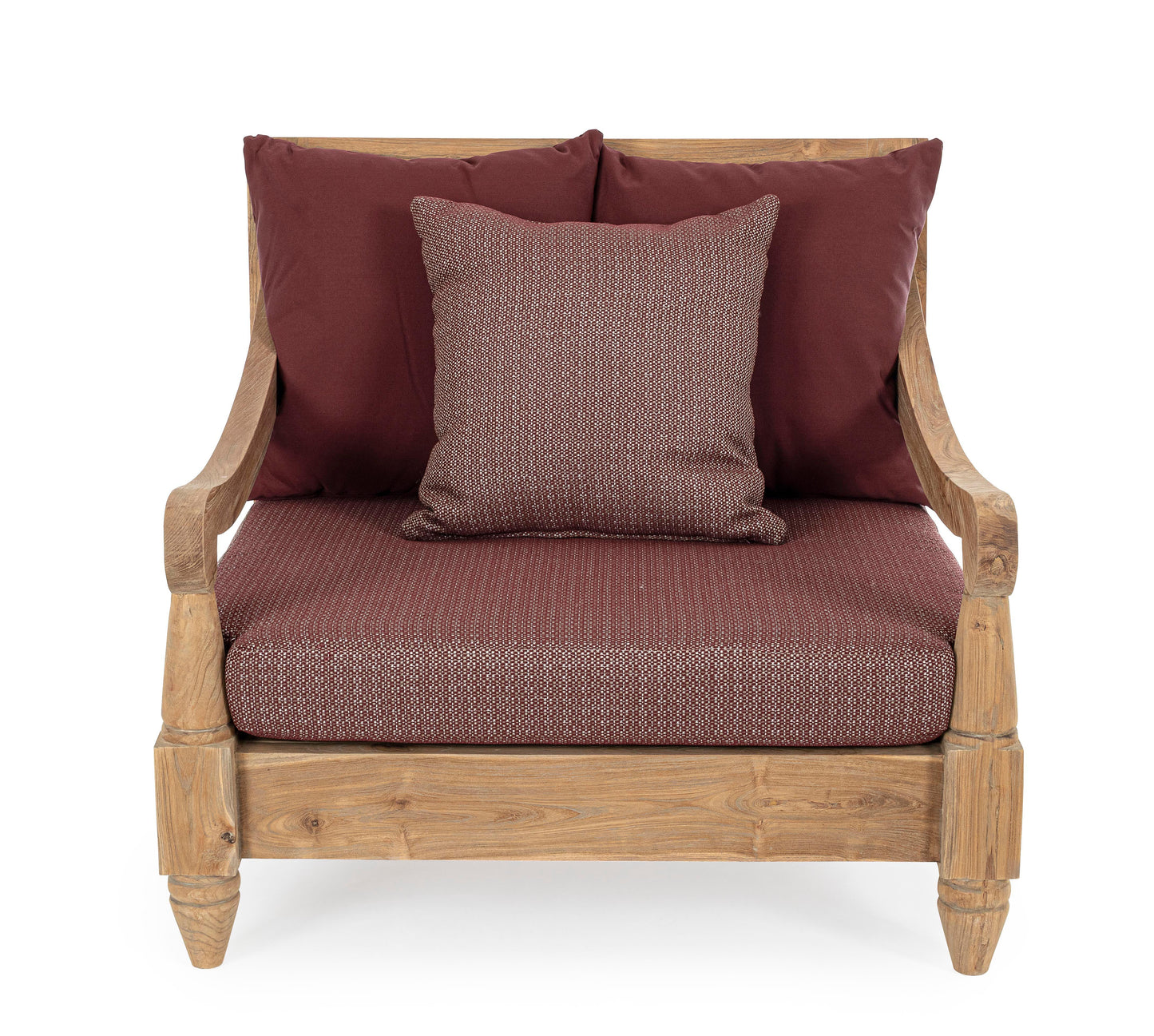 Poltrona in teak con cuscini da esterno - lapagoda.net