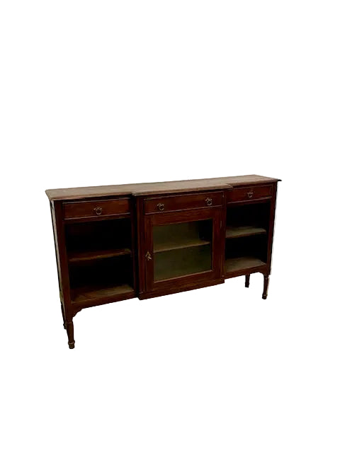 Vetrina console coloniale in legno di Teak