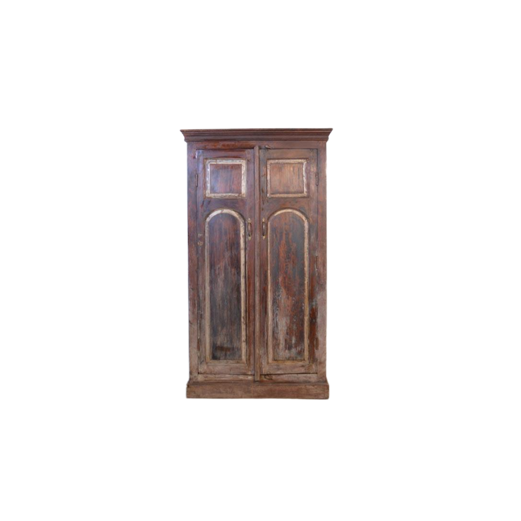 Armadio india epoca vintage coloniale in mogano 2 ante