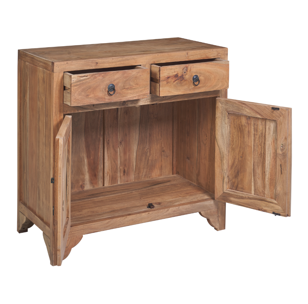 Credenza stile cinese in legno massiccio 2 ante 2 cassetti