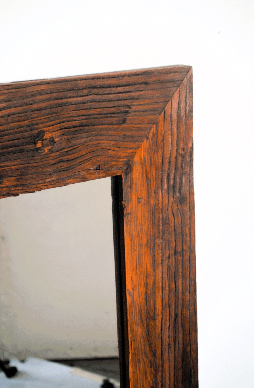 Specchio grande con cornice in legno Riciclato LD.R.891