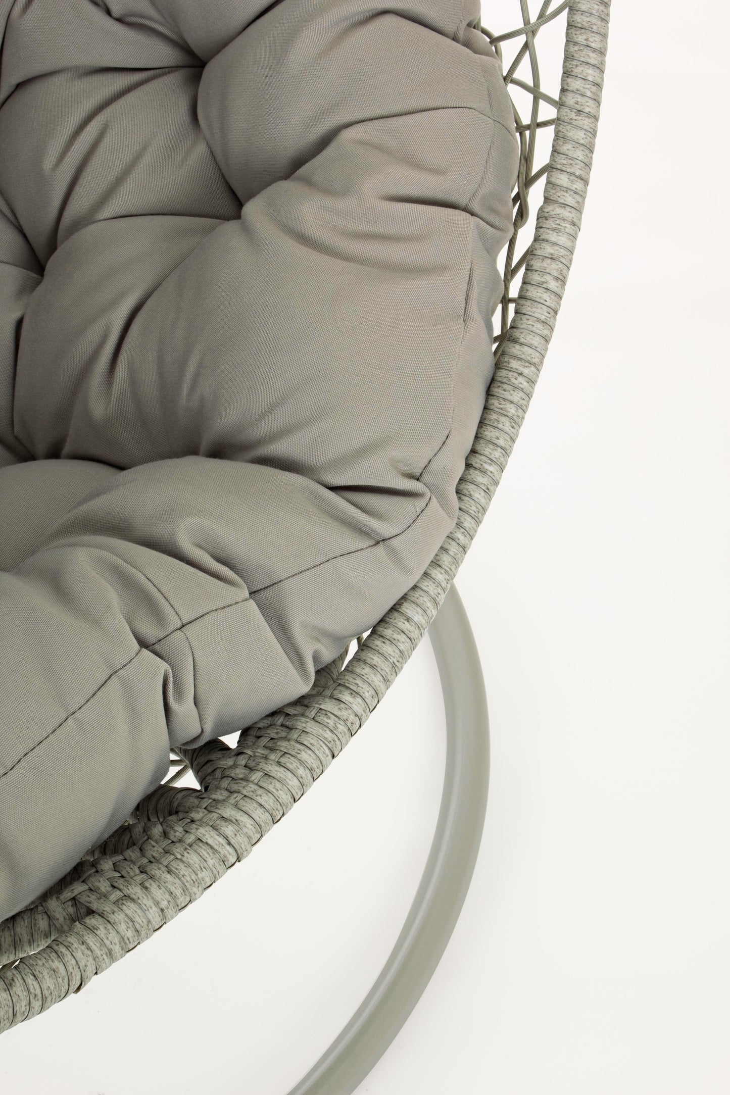 Poltrona sospesa round outdoor con cuscini - Grigio - SPEDIZIONE GRATUITA - lapagoda.net