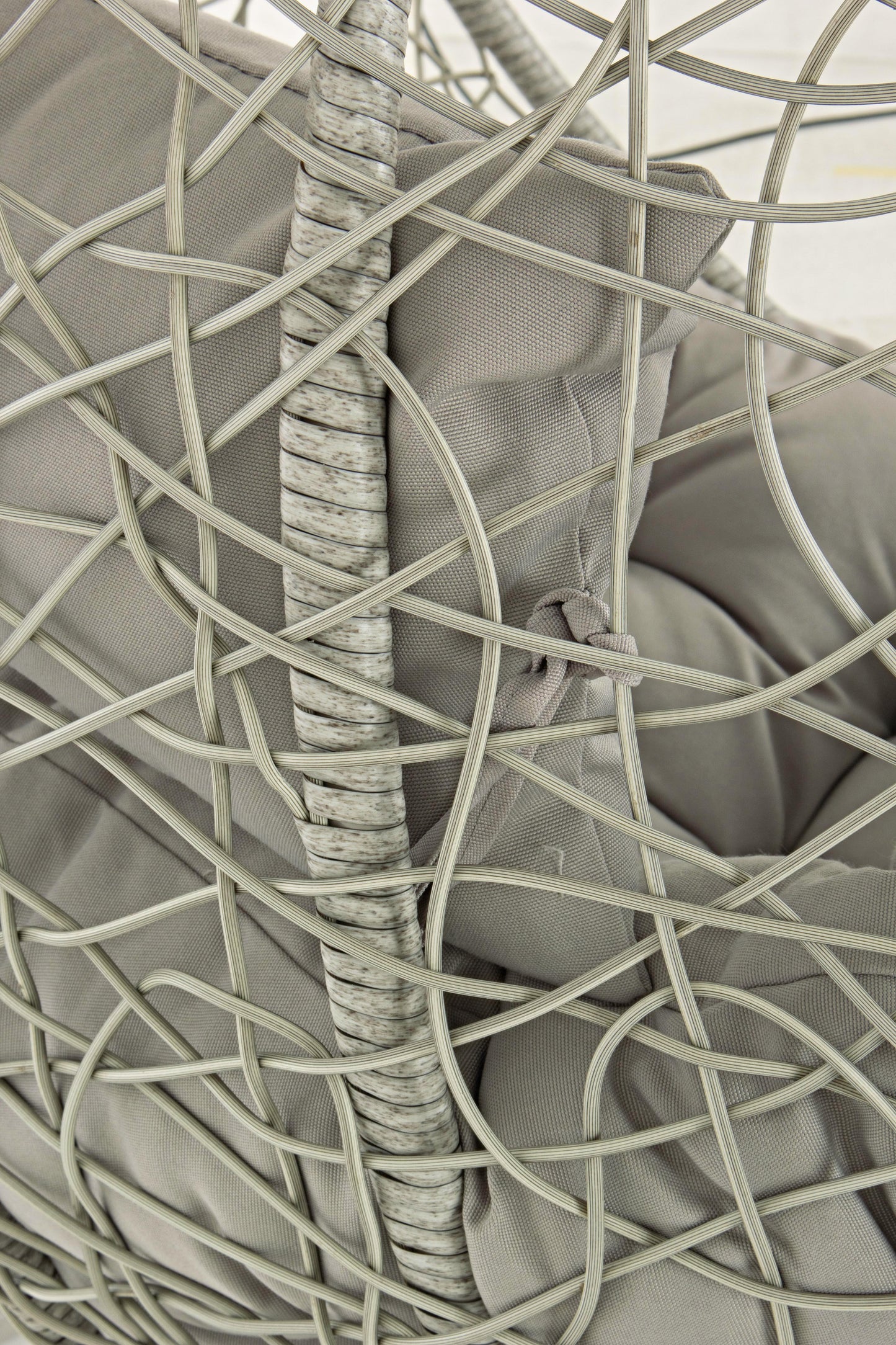 Poltrona sospesa round outdoor con cuscini - Grigio - SPEDIZIONE GRATUITA - lapagoda.net