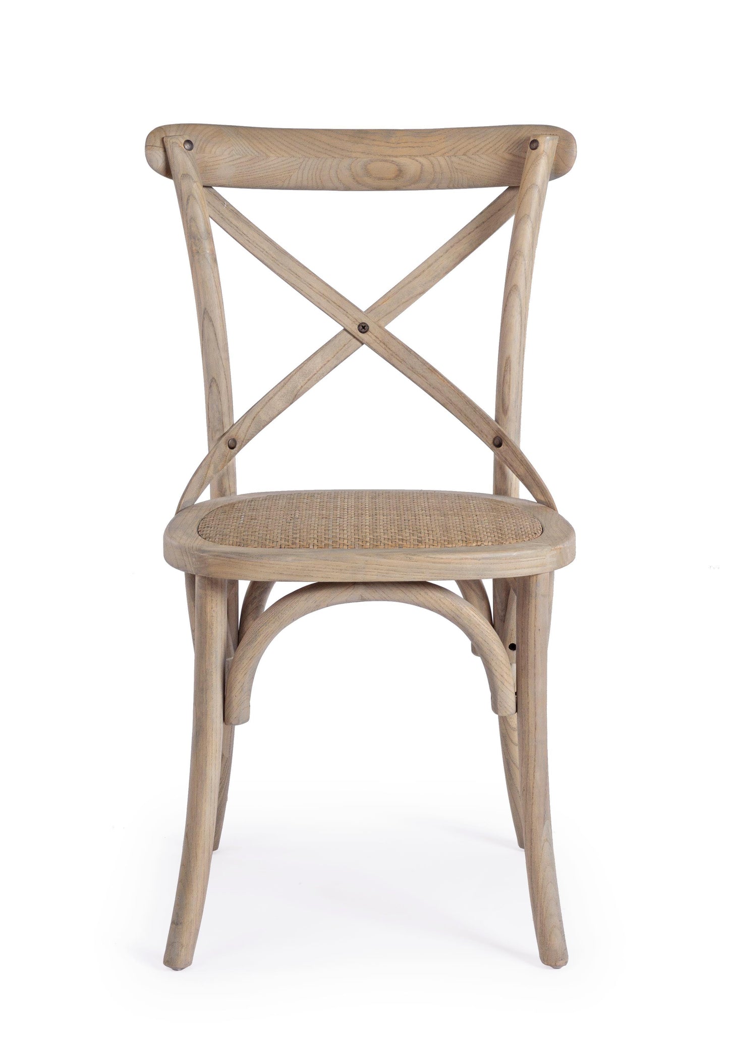 Sedia pranzo vintage x in legno di Olmo e seduta in rattan naturale colori a scelta - lapagoda.net