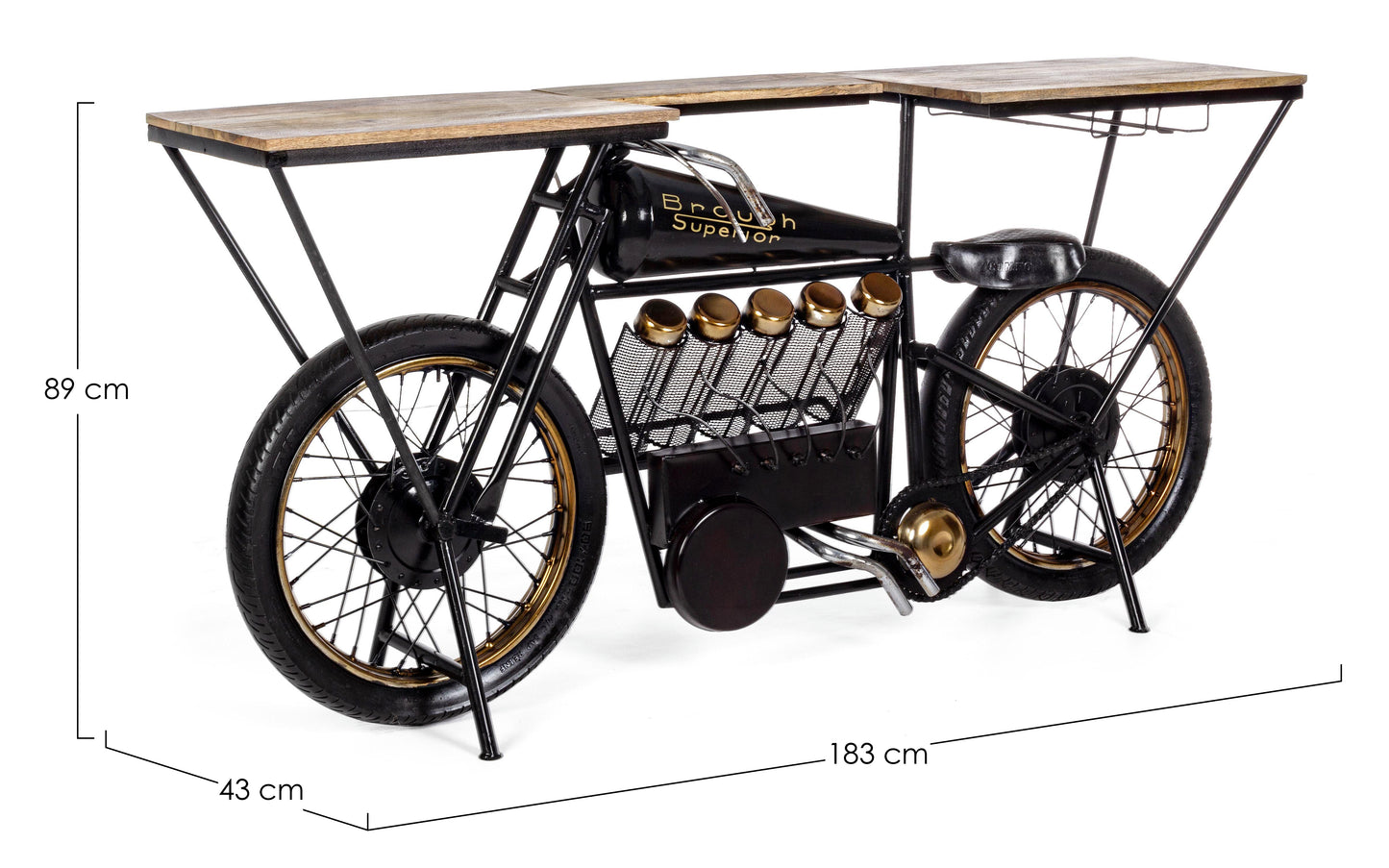 Consolle mobile bar moto vintage superior