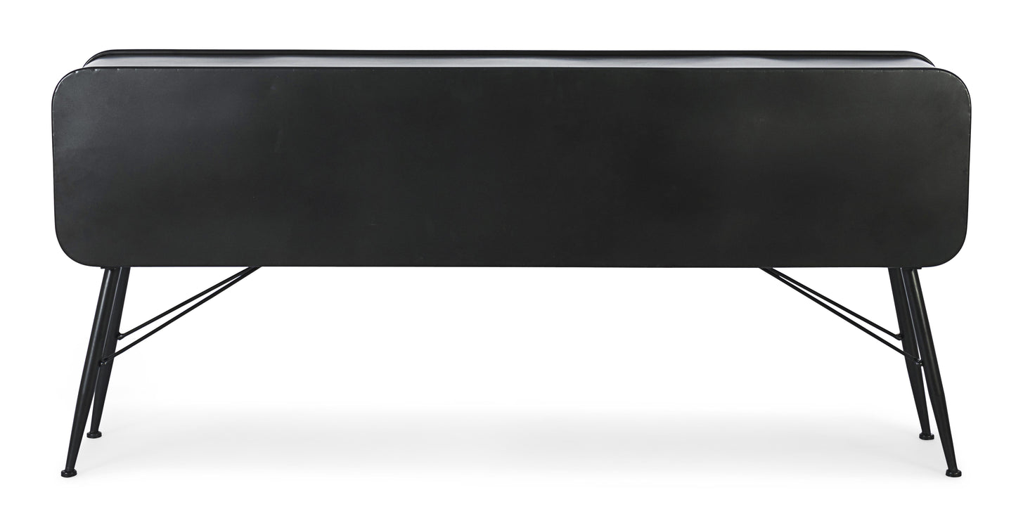 Credenza 3 ante 2 cassetti in ferro e rattan con gambe vintage - SCONTO 20% - lapagoda.net