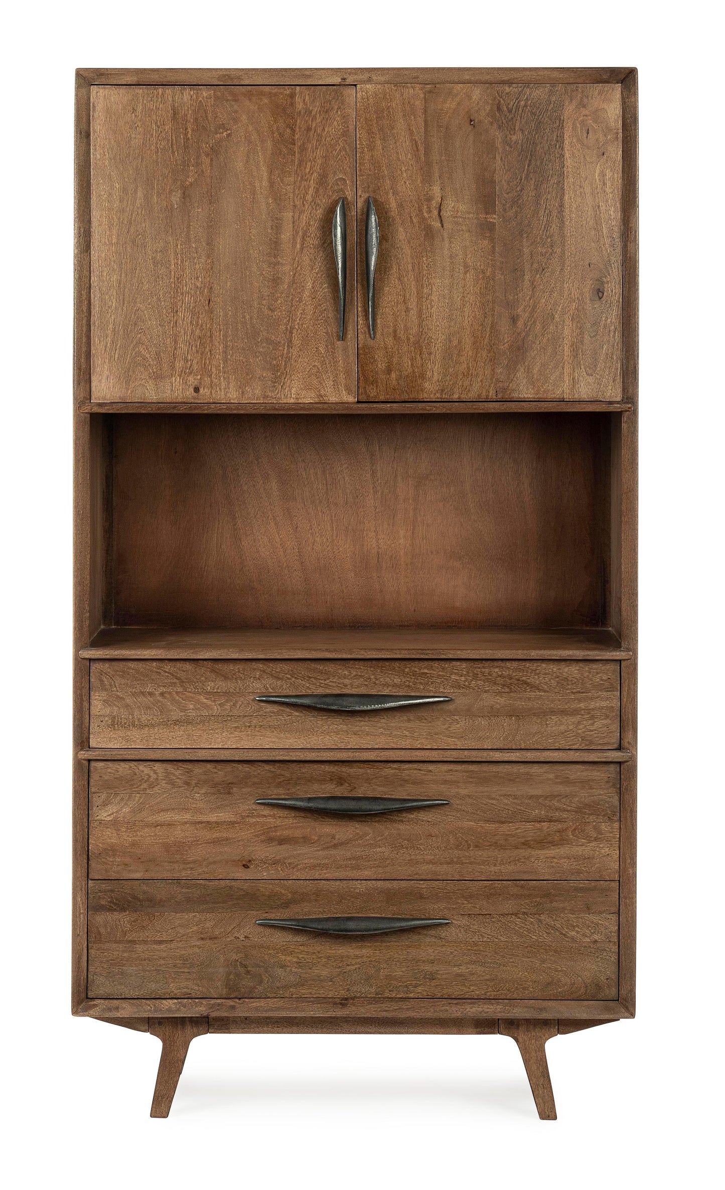 Mobile credenza alta vintage in legno massello - lapagoda.net