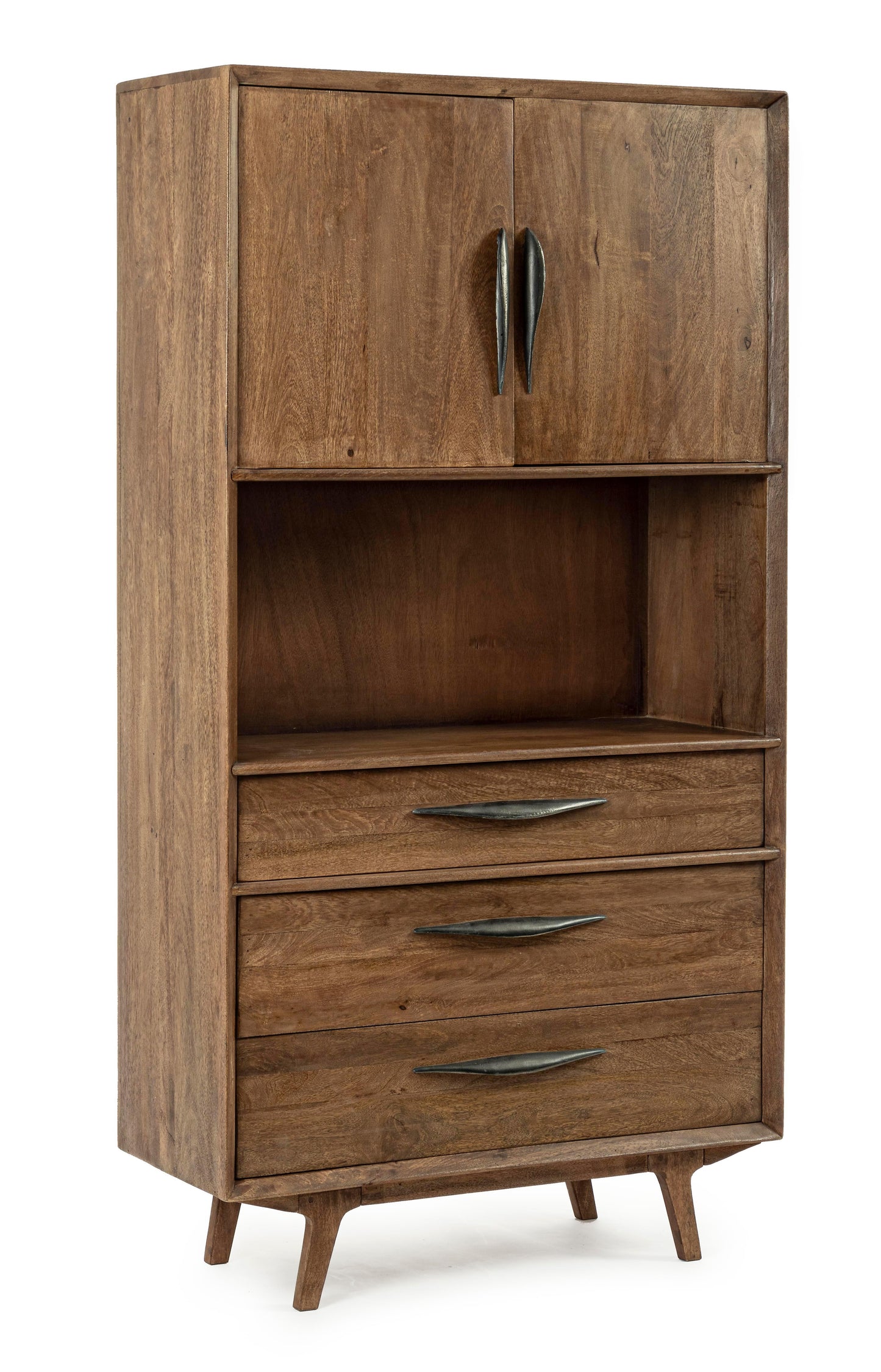 Mobile credenza alta vintage in legno massello - lapagoda.net