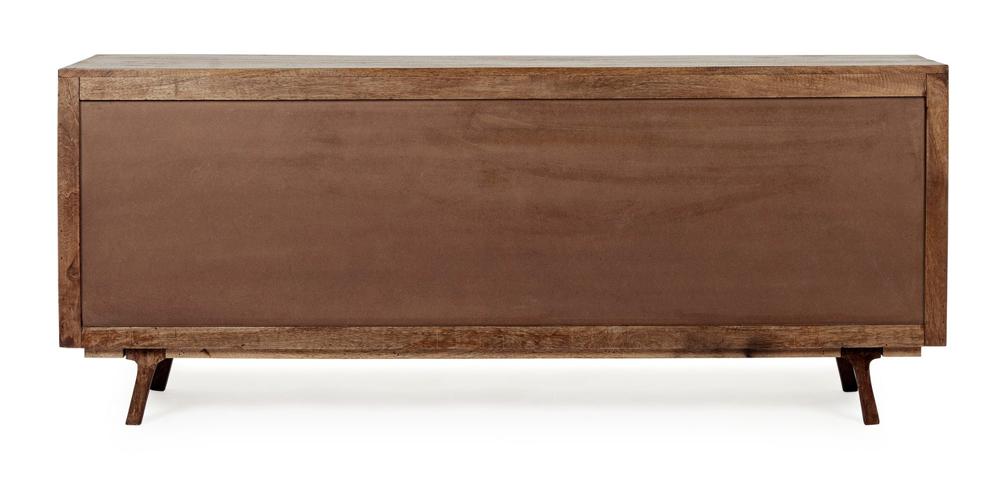 Credenza porta TV vintage in legno massello ante scorrevoli 2A 5C - lapagoda.net