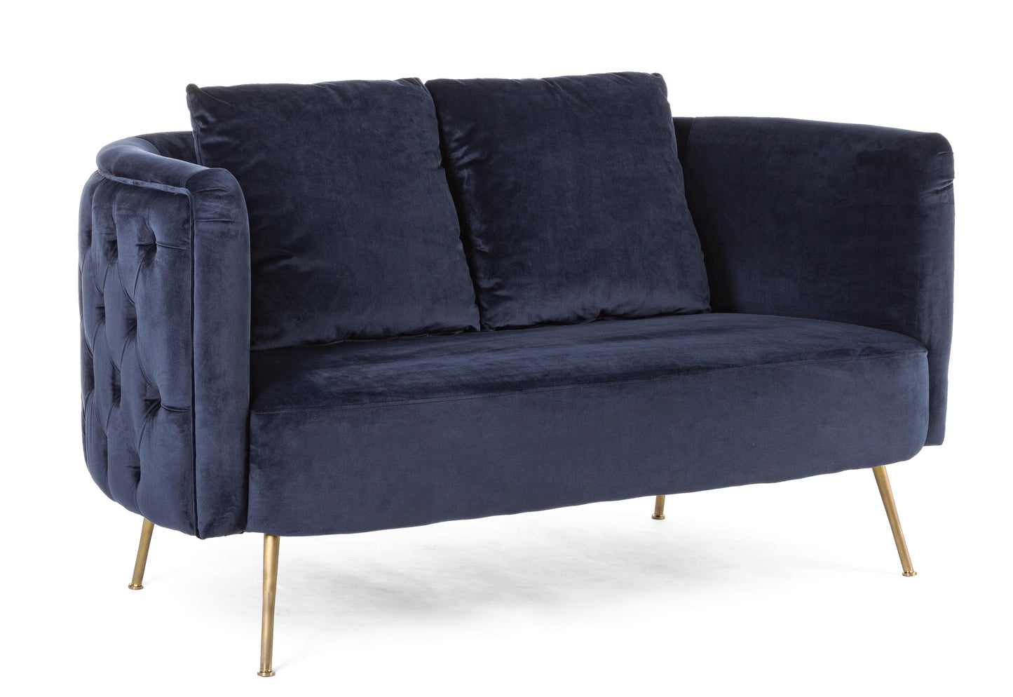 Divano 2 posti vintage velluto blu SCONTO 20% - lapagoda.net