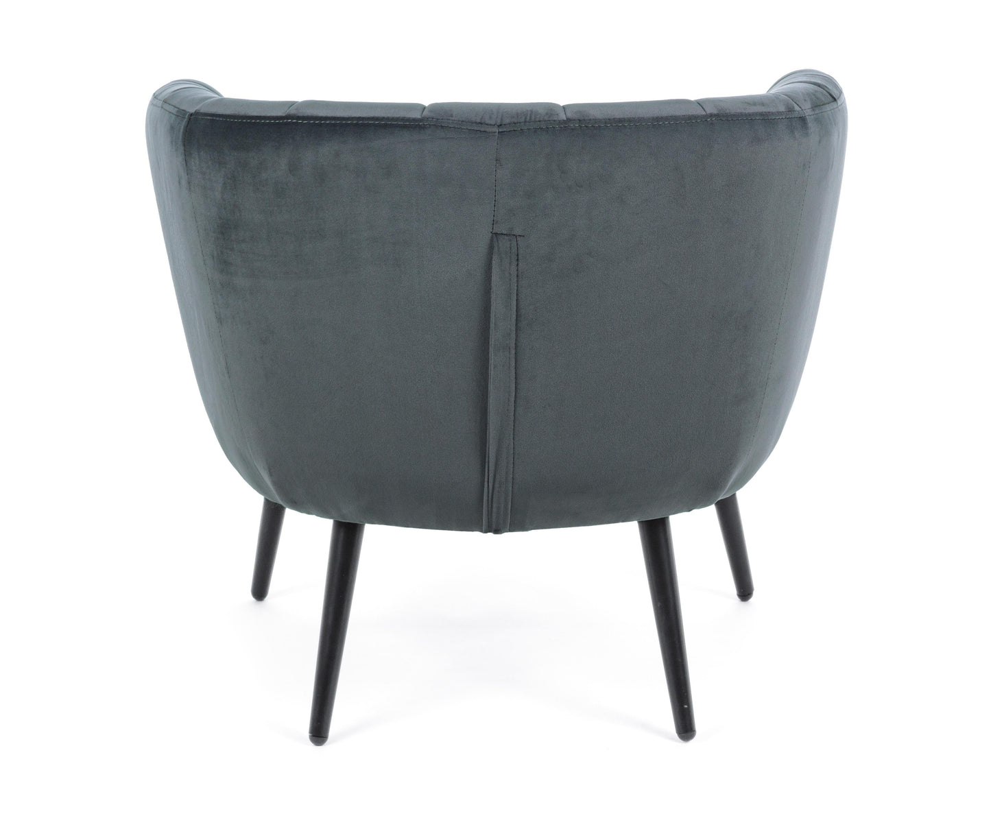 Poltrona vintage velluto blu pavone bassa SCONTO 20% - lapagoda.net