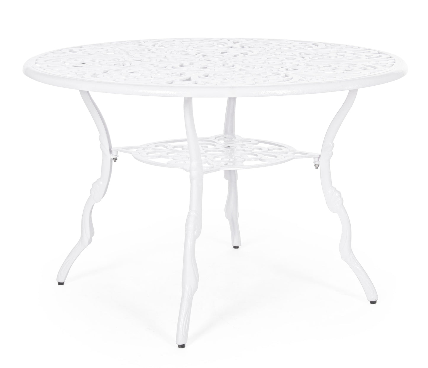 Tavolo rotondo D110 liberty da esterno in fusione di alluminio Bianco spedizione gratuita- lapagoda.net