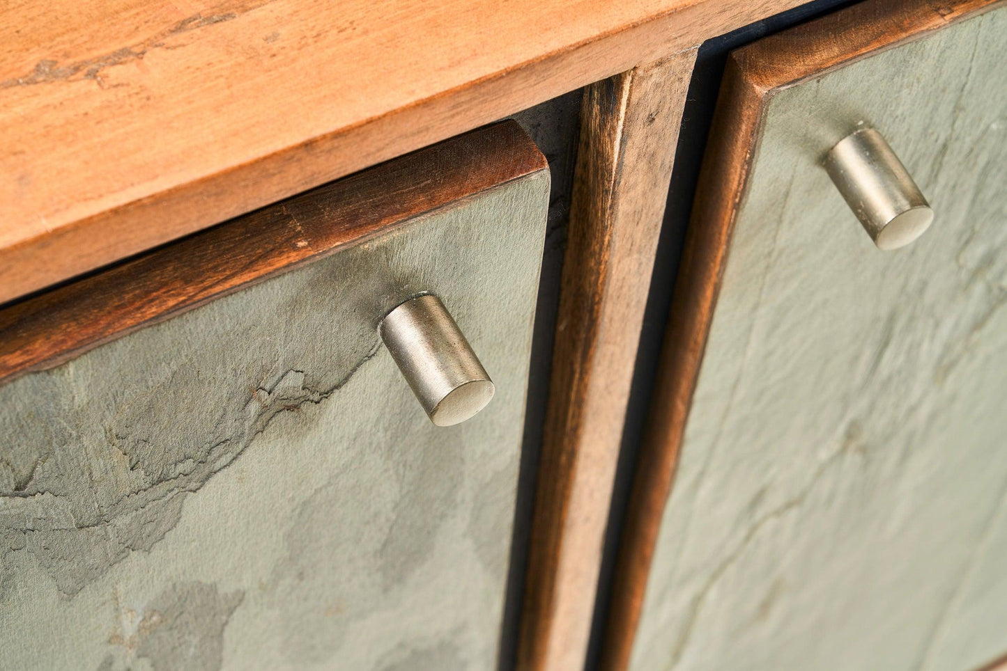 Credenza industrial ferro e legno 3 ante Ardesia - lapagoda.net