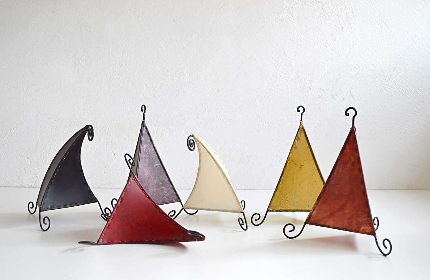 Porta Lampada Ferro e Pelle - lapagoda.net