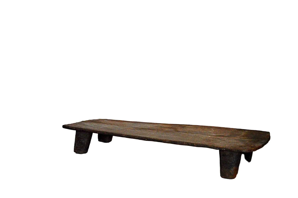 Panca tribale pezzo unico teak scavato - lapagoda.net