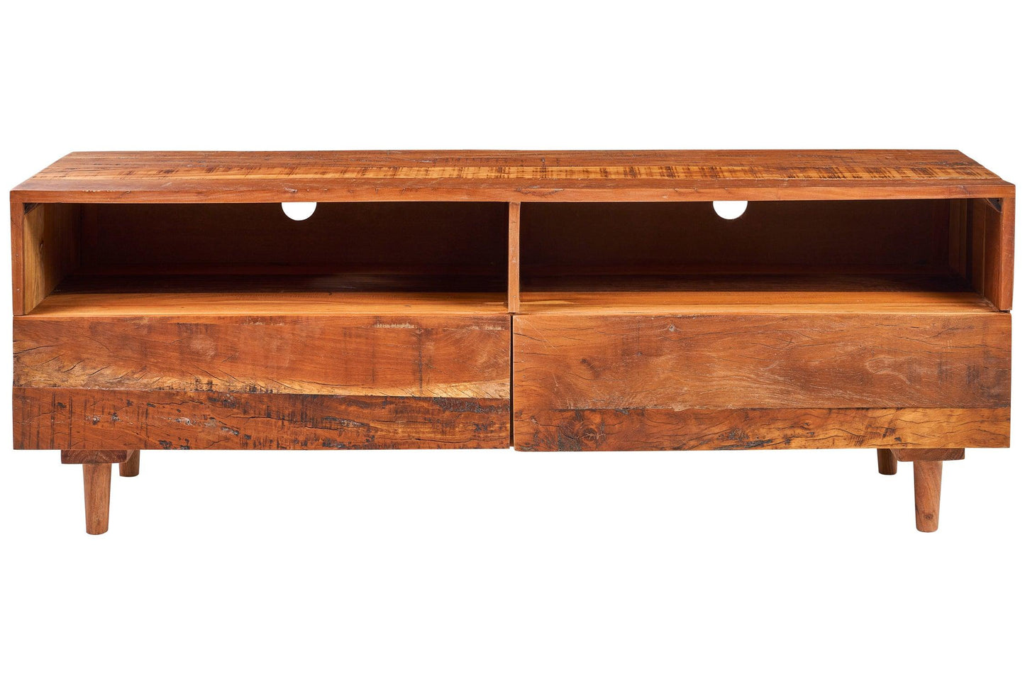 Credenza porta TV etnico in legno massello di recupero - lapagoda.net