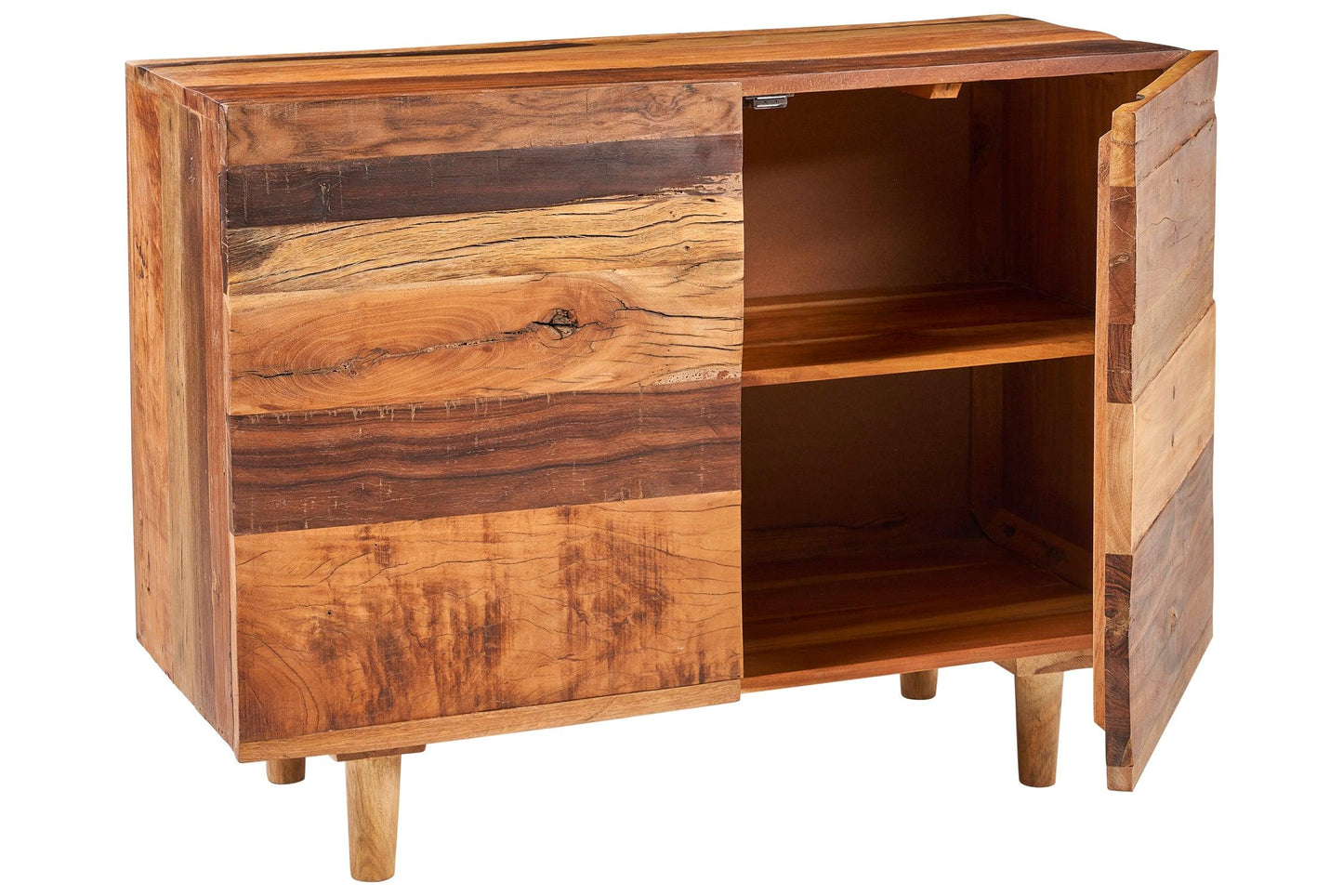 Credenza etnica in legno massello di recupero 2 ante - lapagoda.net