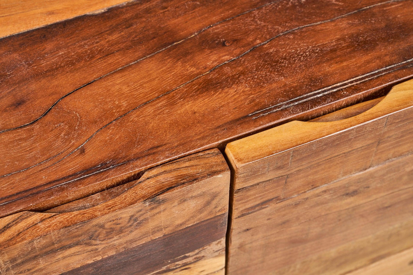 Credenza etnica in legno massello di recupero 2 ante - lapagoda.net