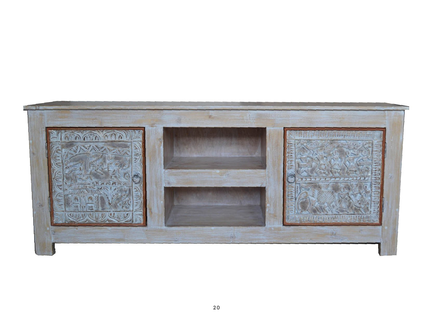 Credenza Porta TV Shabby Orissa - 2 ante 2 vani - lapagoda.net