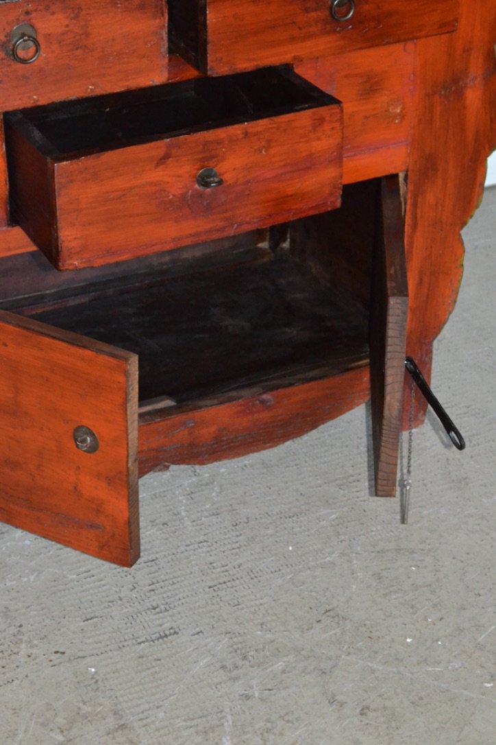 Credenza Originale Gansu Cina in Olmo - 3 cassetti 2 ante LP.14.11.04 - lapagoda.net