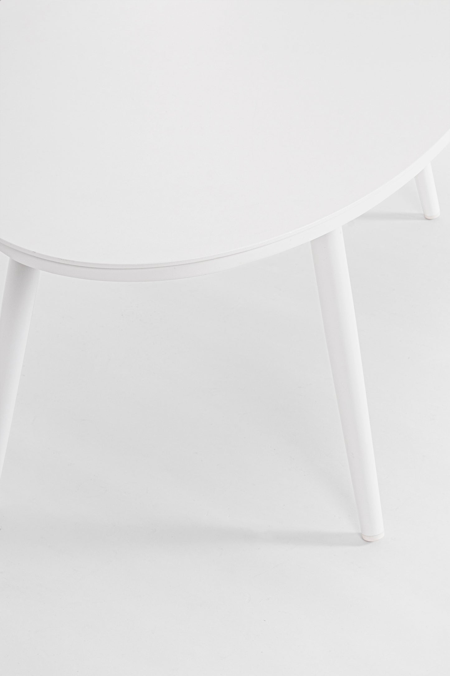 Tavolino da esterno in alluminio verniciato bianco o antracite