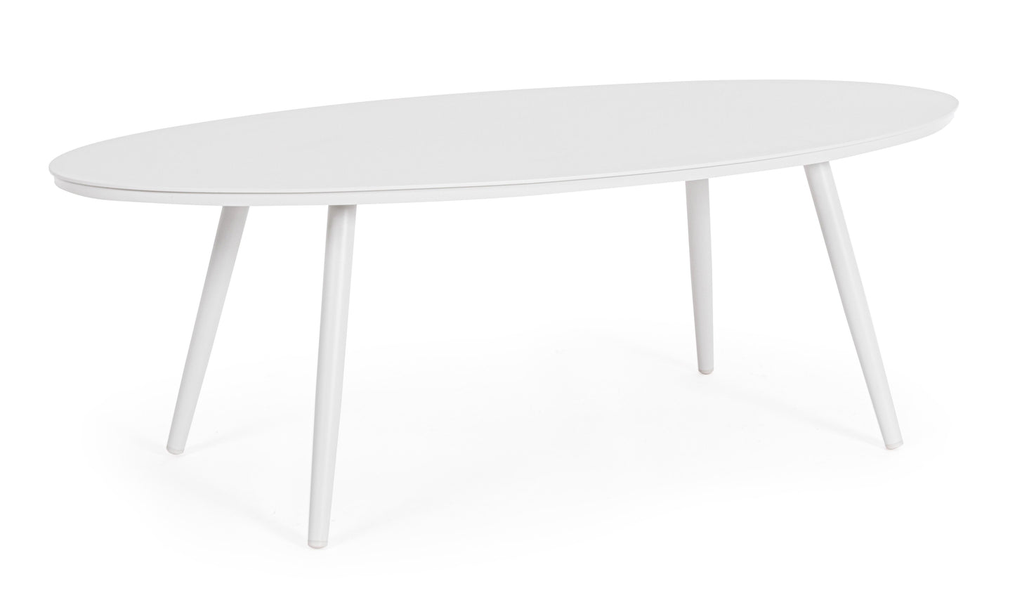Tavolino da esterno in alluminio verniciato bianco o antracite