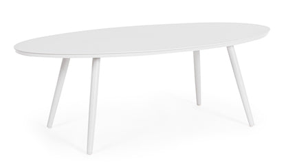 Tavolino da esterno in alluminio verniciato bianco o antracite