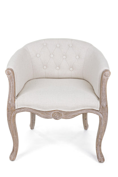 Poltrona stile provenzale rivestita