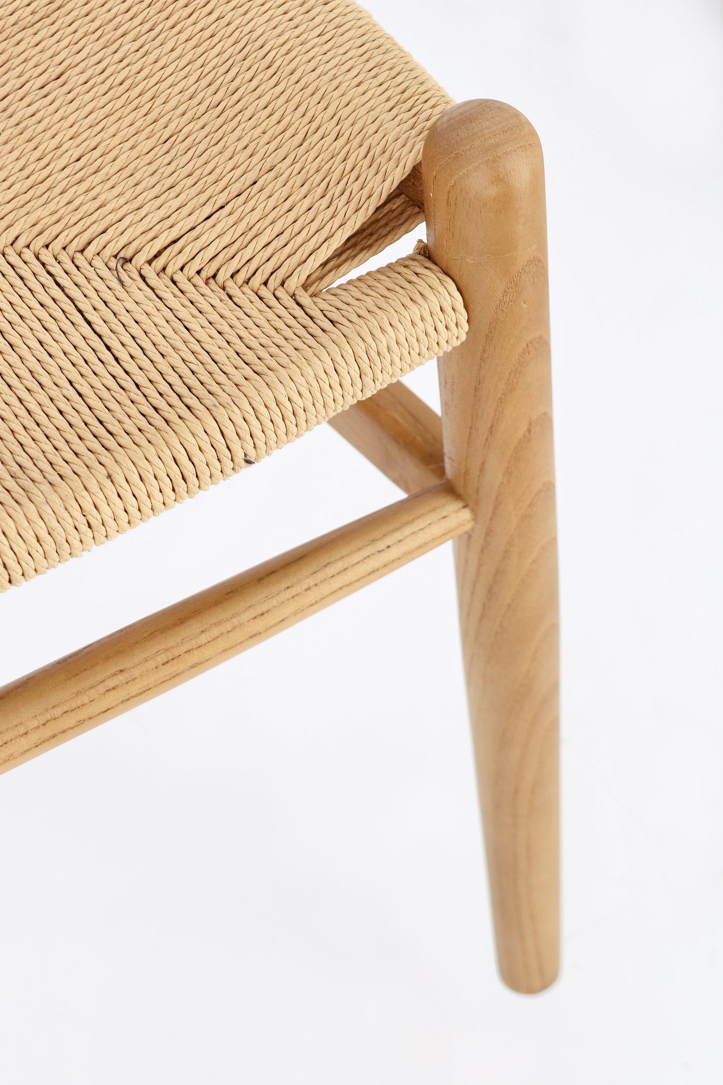 Sedia impagliata in legno massiccio stile design rustico
