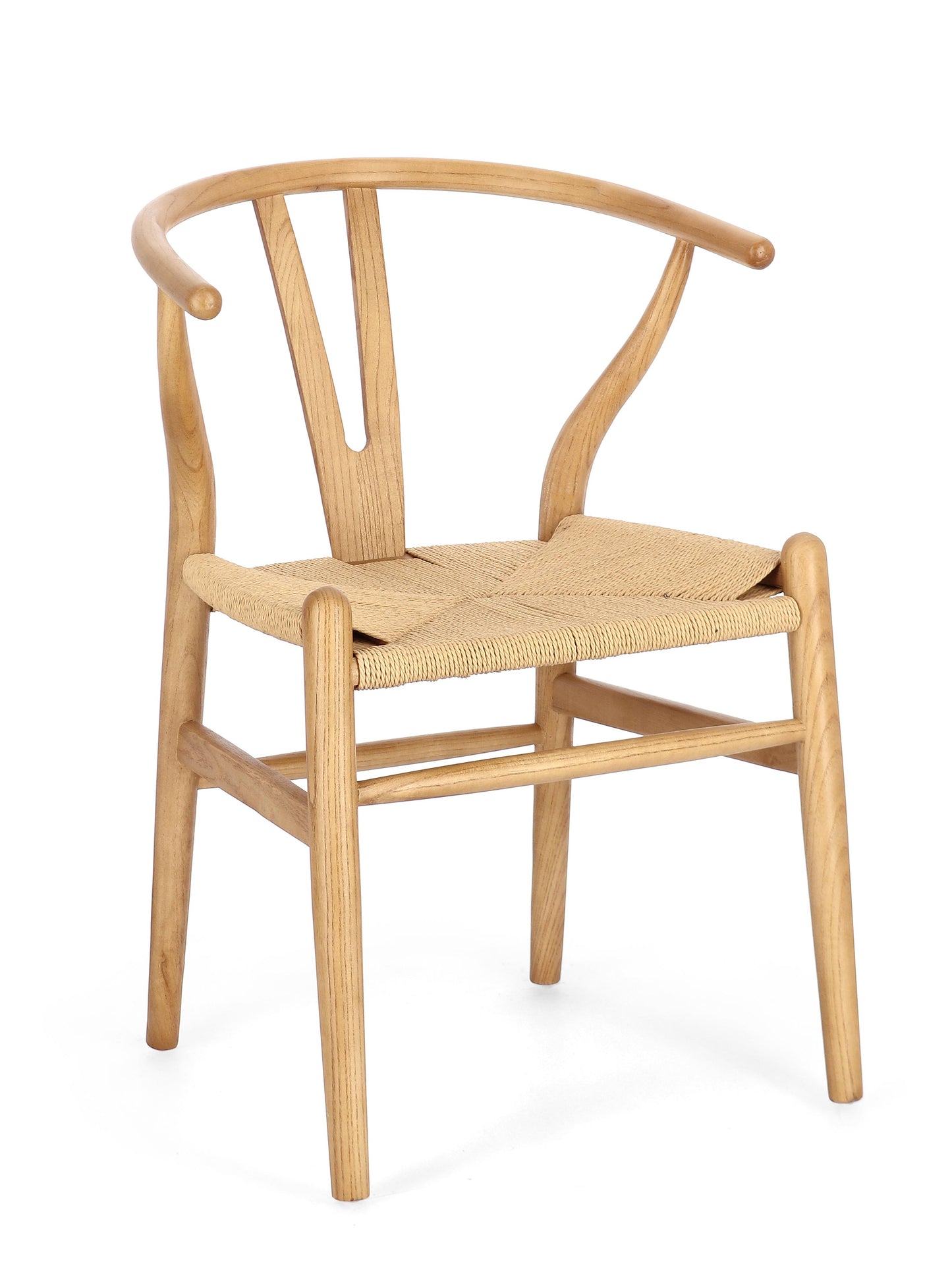 Sedia impagliata in legno massiccio stile design rustico